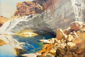 AF803 - Oil framed oil painting