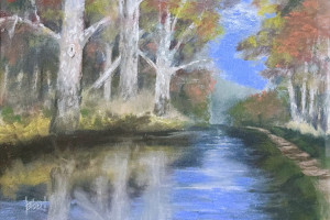 AF813 - Framed pastel on paper 